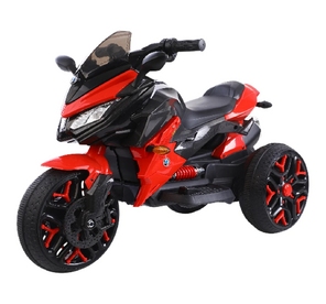 Motocicletă electrică pentru copii cu telecomandă, roșie (56788)