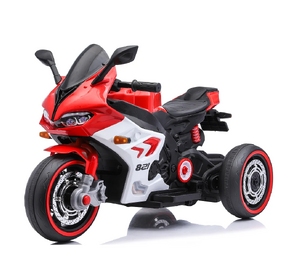 Motocicletă electrică pentru copii cu telecomandă, roșie (67821)