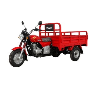 Triciclu cu remorcă pe benzină Peda 200cc